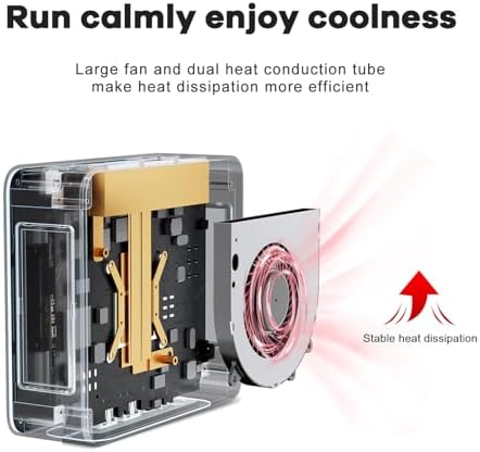 Beelink SER5 MAX Mini PC - AMD Ryzen 7 6800U, 24GB RAM, 500GB SSD, 4K Triple Display, Ideal for Gamers and Professionals