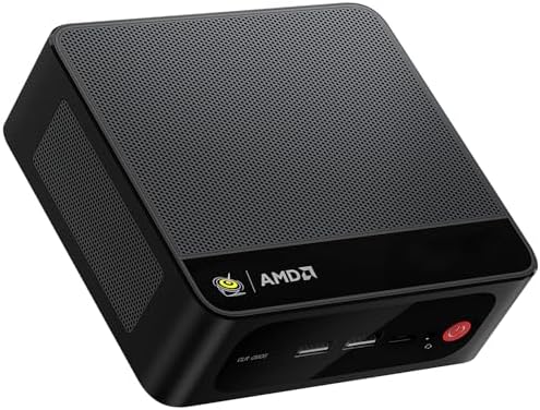 Beelink SER5 MAX Mini PC - AMD Ryzen 7 6800U, 24GB RAM, 500GB SSD, 4K Triple Display, Ideal for Gamers and Professionals