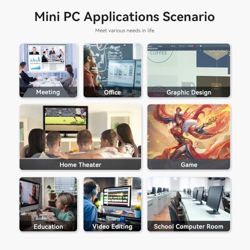 Beelink SER5 MAX Mini PC - AMD Ryzen 7 6800U, 24GB RAM, 500GB SSD, 4K Triple Display, Ideal for Gamers and Professionals